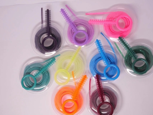 acheter Matériau de carbure de tungstène de chaîne d'alimentation fermée orthodontique longue courte colorée online manufacture