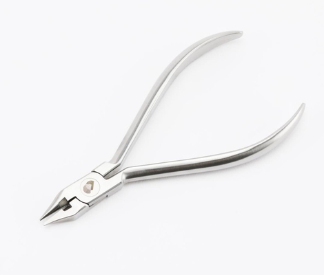 Série d'élite couleur argentée bec d'oiseau pinces orthodontiques dentaires avec coupe