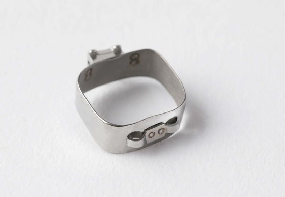 Bandes orthodontiques en métal d' argent La 1ère molarité Roth / MBT avec tube cleat